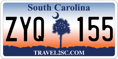 SC license plate ZYQ155