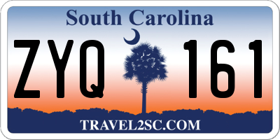 SC license plate ZYQ161