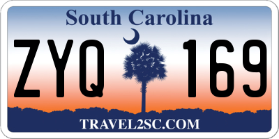 SC license plate ZYQ169