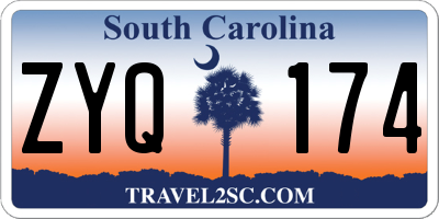 SC license plate ZYQ174