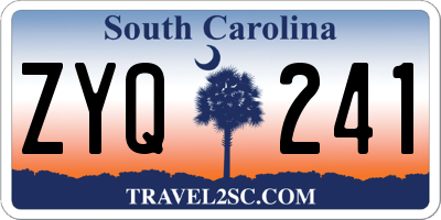 SC license plate ZYQ241