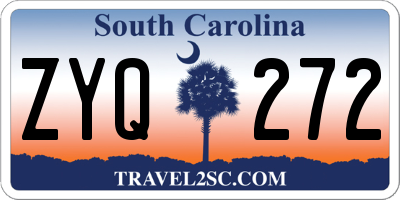 SC license plate ZYQ272