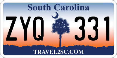 SC license plate ZYQ331