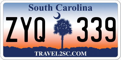 SC license plate ZYQ339