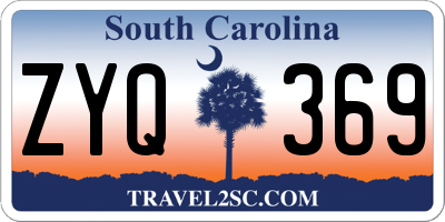 SC license plate ZYQ369