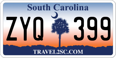 SC license plate ZYQ399
