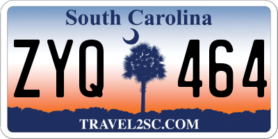 SC license plate ZYQ464