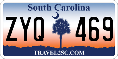 SC license plate ZYQ469