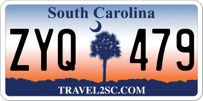SC license plate ZYQ479