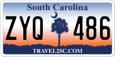 SC license plate ZYQ486