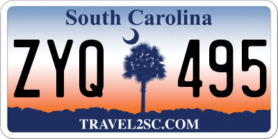 SC license plate ZYQ495