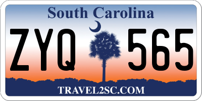 SC license plate ZYQ565