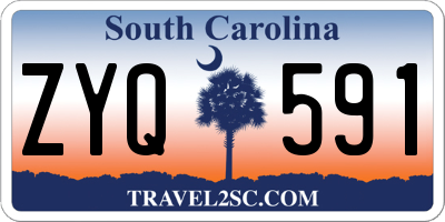 SC license plate ZYQ591
