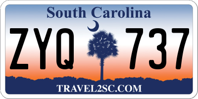 SC license plate ZYQ737