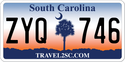 SC license plate ZYQ746