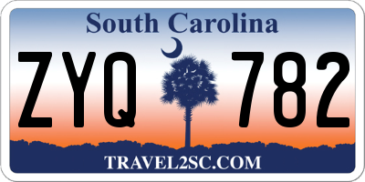SC license plate ZYQ782