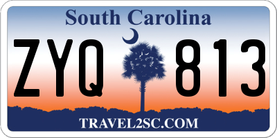 SC license plate ZYQ813