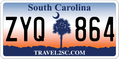 SC license plate ZYQ864