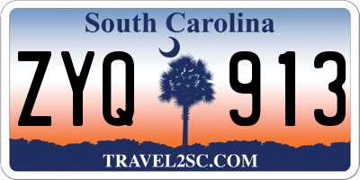SC license plate ZYQ913