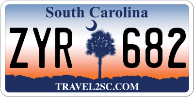 SC license plate ZYR682