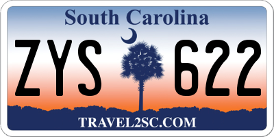 SC license plate ZYS622