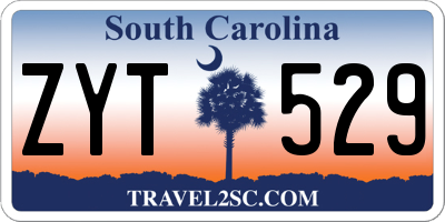 SC license plate ZYT529