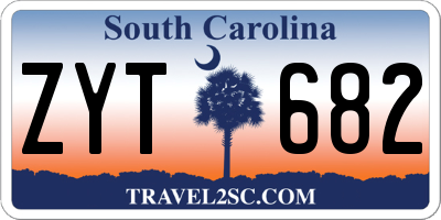 SC license plate ZYT682