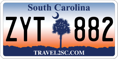 SC license plate ZYT882