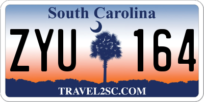 SC license plate ZYU164
