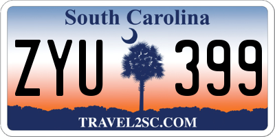 SC license plate ZYU399