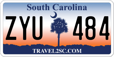 SC license plate ZYU484