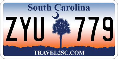 SC license plate ZYU779