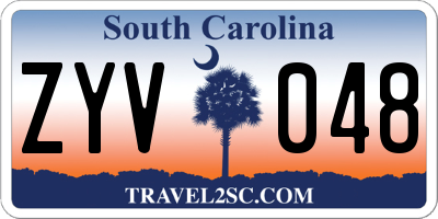 SC license plate ZYV048
