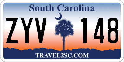 SC license plate ZYV148