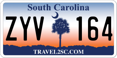 SC license plate ZYV164