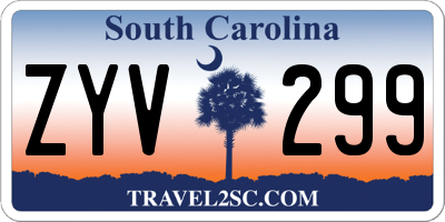 SC license plate ZYV299