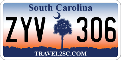 SC license plate ZYV306