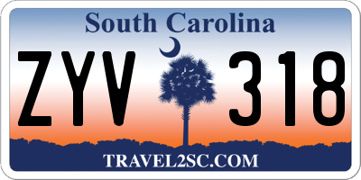 SC license plate ZYV318