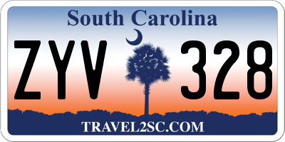 SC license plate ZYV328