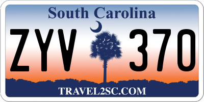 SC license plate ZYV370
