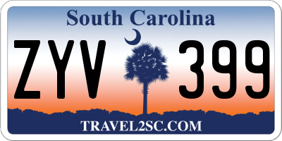 SC license plate ZYV399