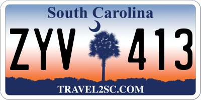 SC license plate ZYV413