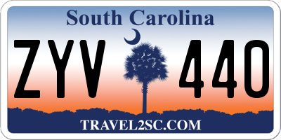 SC license plate ZYV440