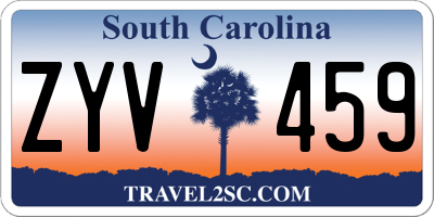 SC license plate ZYV459