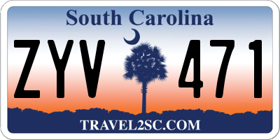 SC license plate ZYV471