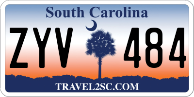 SC license plate ZYV484