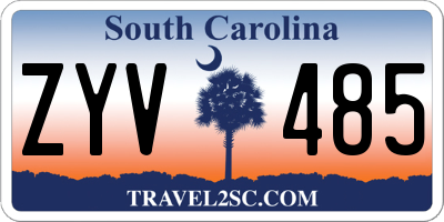 SC license plate ZYV485