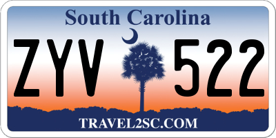 SC license plate ZYV522