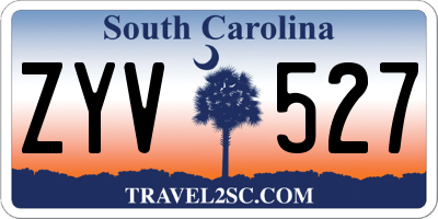 SC license plate ZYV527