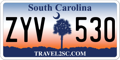SC license plate ZYV530